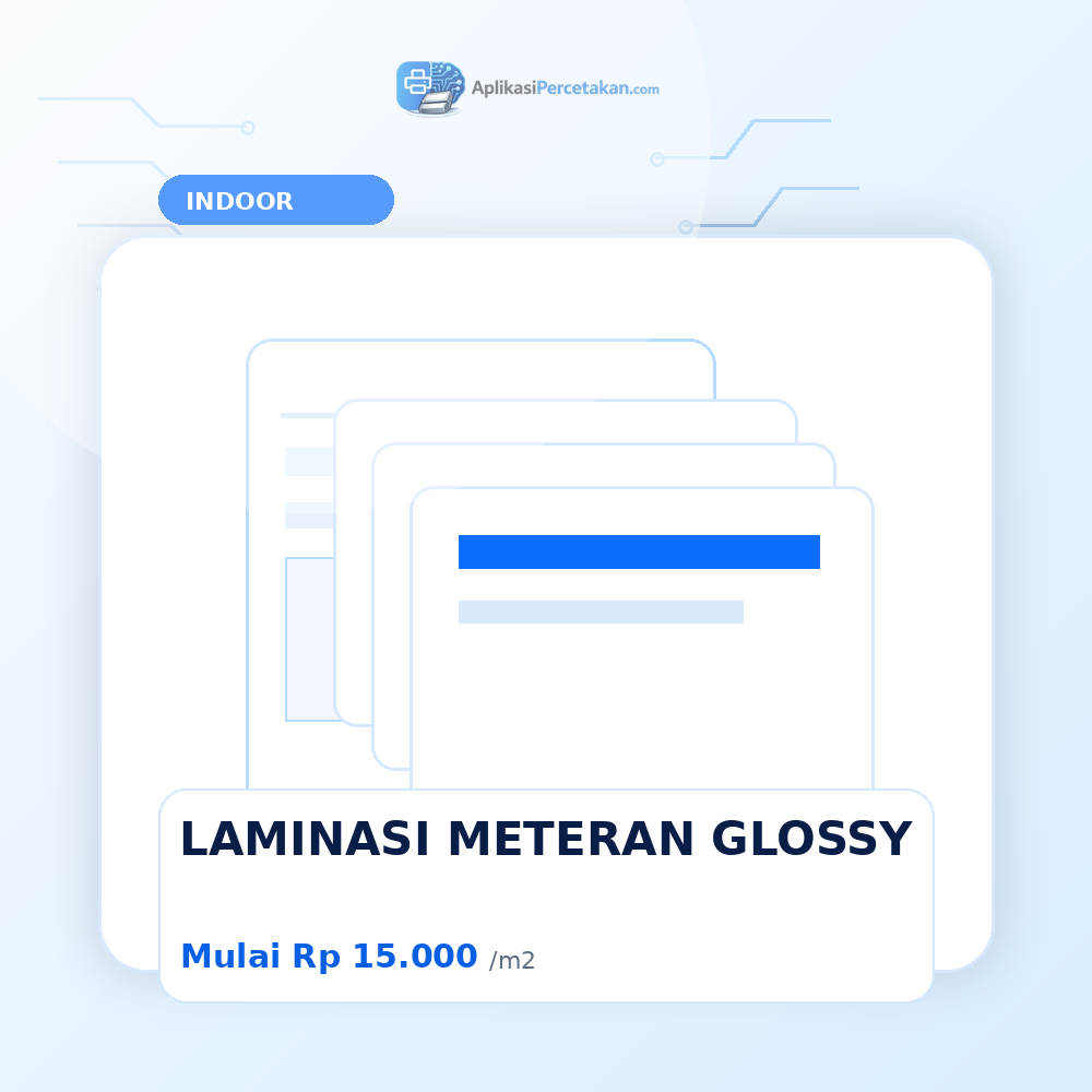 LAMINASI METERAN GLOSSY